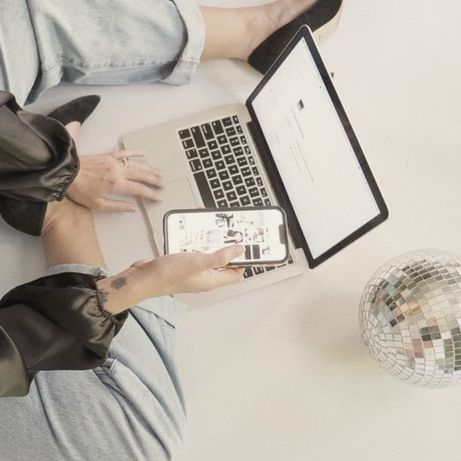 Working across a laptop and a phone at once